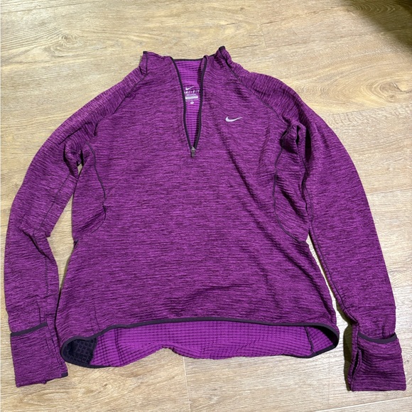 Nike Women's Purple Half-Zip Sweatshirt - Picture 1 of 2